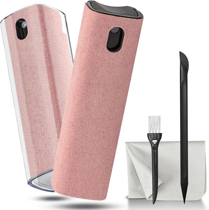 walrfid 2 Pack Screen Cleaner Spray and Wipe, Computer Laptop Cleaning Kit for Electronic iPad, iPhone, Cellphone, Monitor, MacBook Pro, Car Display, Tablet, TV Flat Screens, Pink - Image 1